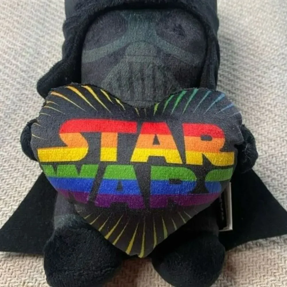 STAR WARS Darth Vader Dog Toy NWT Pride Rainbow Heart Puppy Pet Gift Disney